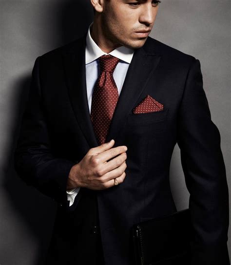 black suit and tie combination